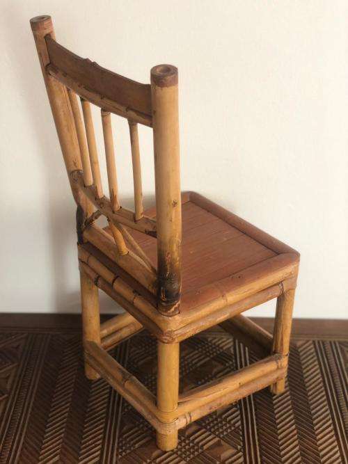 Vintage bamboo childs chair