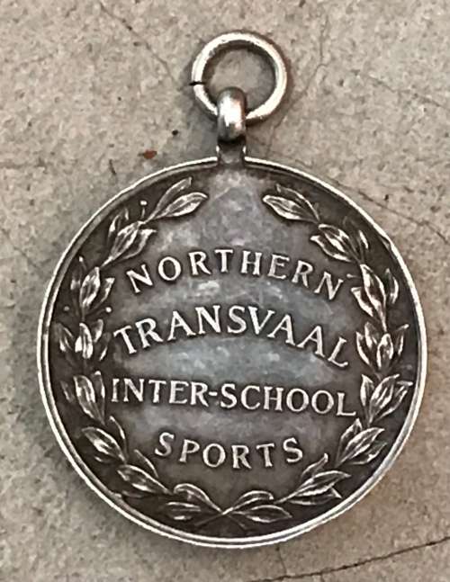 Northern Transvaal inter-school sports medal 925 silver