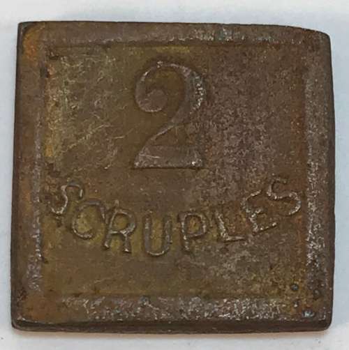 Antique Apothecary Drachms and Scruples Tokens