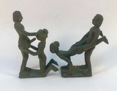 Rare Erotica Bronze Kamasutra Figurines