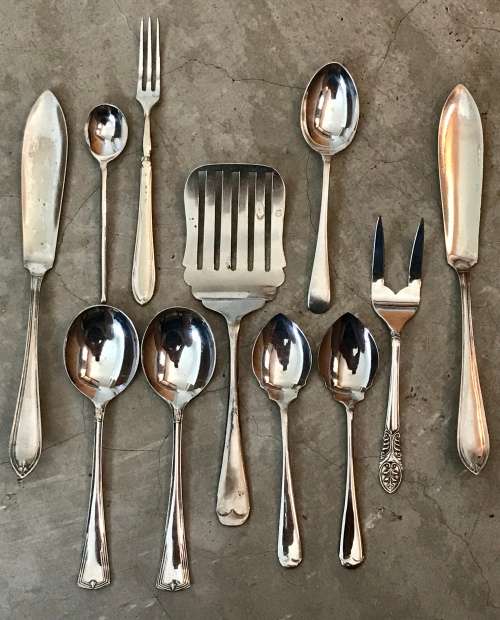 Mixed lot of Silver plated cutlery
