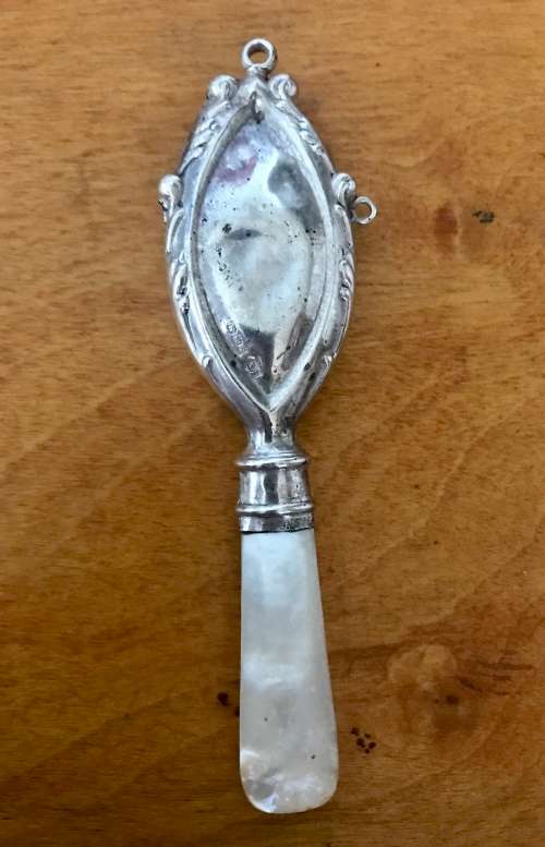 Hallmarked Silver Baby Rattle