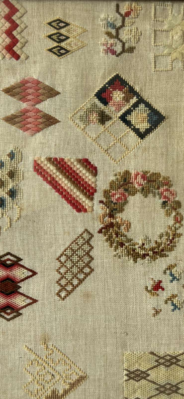 Framed Vintage Sampler - Square