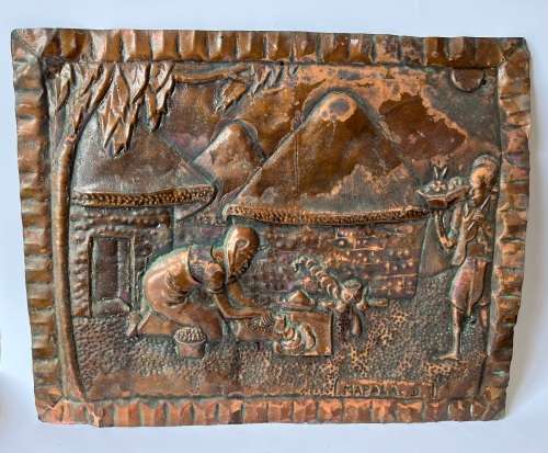 Copper Plaques (Pair)