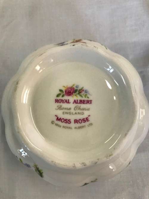 Royal Albert Moss Rose Demi Tasse Set