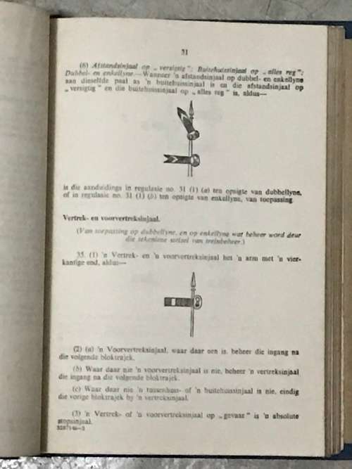***Rare Suid-Afrikaanse Spoorwee Treinbedryfsregulasies SAR/SAS