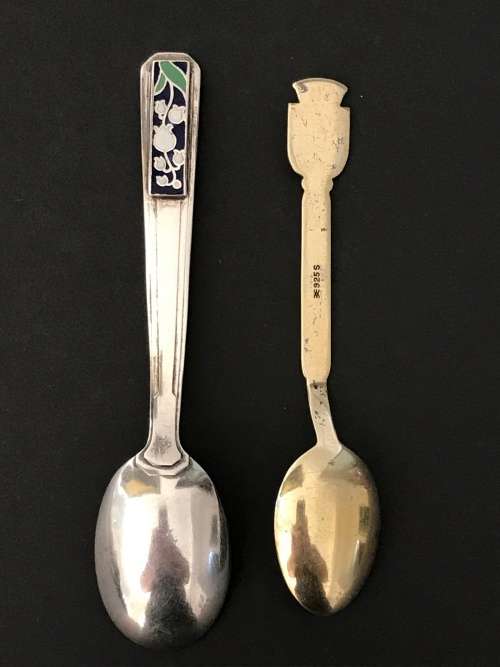 Sterling Silver Souvenir Teaspoons