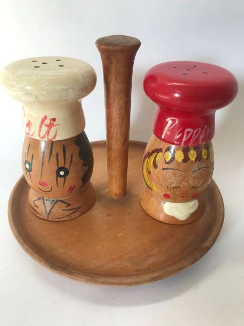 Retro Wooden Salt and Pepper Sets(2)