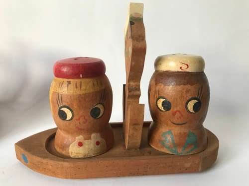 Retro Wooden Salt and Pepper Sets(2)