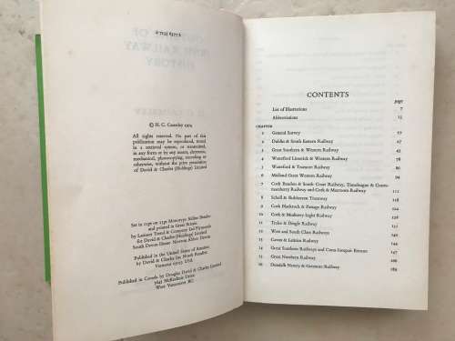 Outline of Irish Railway History by  H.C.Casserley