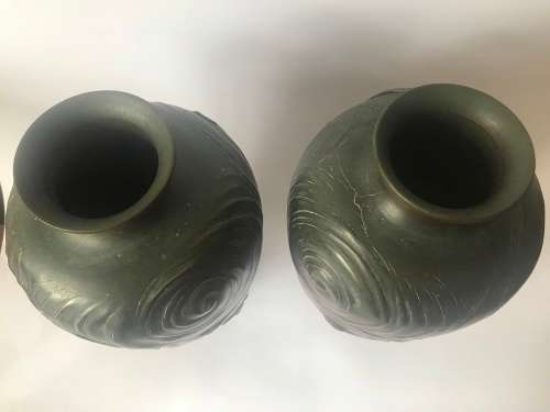 Magnificent Pair of Antique Japanese Bronze Vases