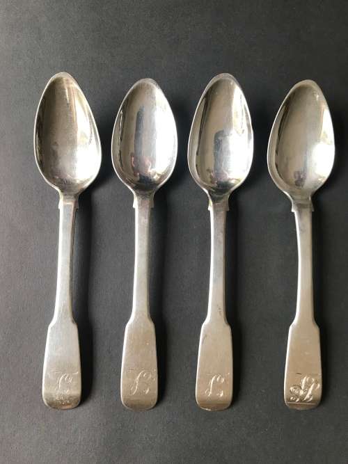 George IV Scottish Provincial Silver Teaspoons c1825