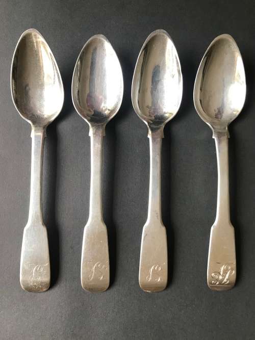 George IV Scottish Provincial Silver Teaspoons c1825