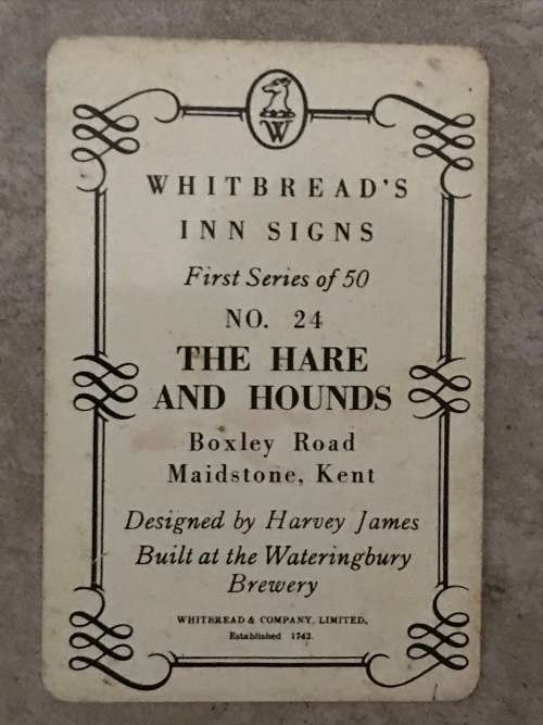 Whitbread Tin Inn Signs. England, circa early 20th century.