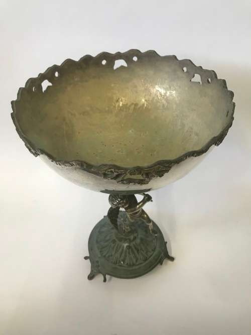 Antique Console Set with Cherubs