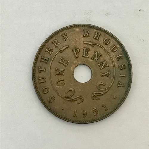 SOUTHERN RHODESIA 1951 ONE PENNY
