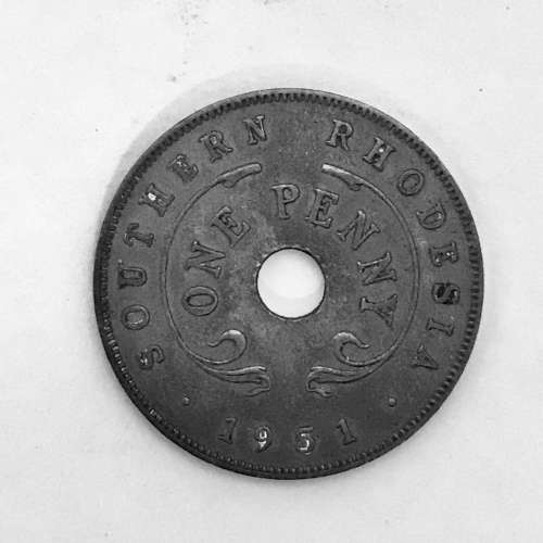 SOUTHERN RHODESIA 1951 ONE PENNY