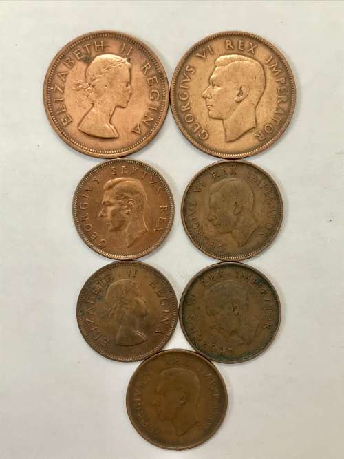 UNION ONE PENNY(2)& HALF PENNY(5)