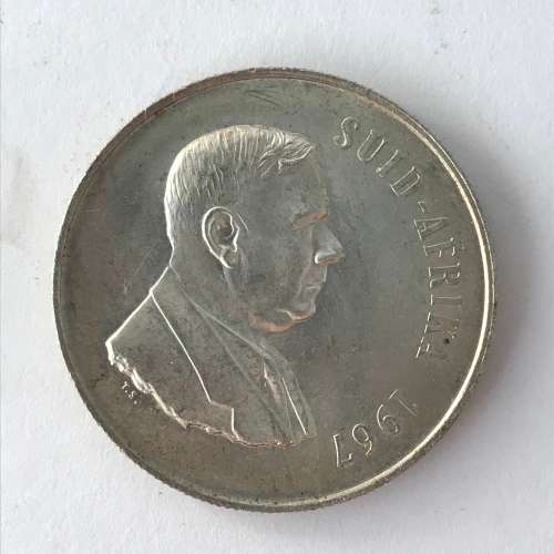 1967 Verwoerd Silver One Rand Coin