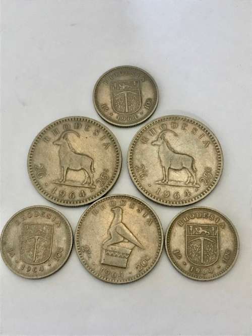 1964 Rhodesia Lot Coins