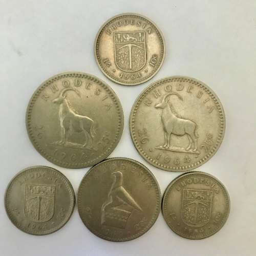 1964 Rhodesia Lot Coins