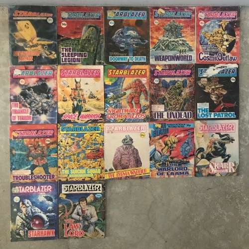 Starblazer - Space Fiction Adventure in Pictures - Lot of 17