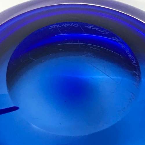 Ahus Studio Glass Sweden Bowl