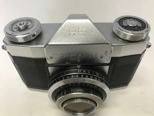 Zeiss Ikon Contaflex Alpha camera with Pantar 45mm f2.8 lens