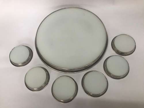 Mid Century Cocktail Tray and Coasters