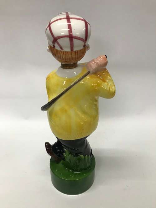 Vintage Golfer Decanter Made in Japan