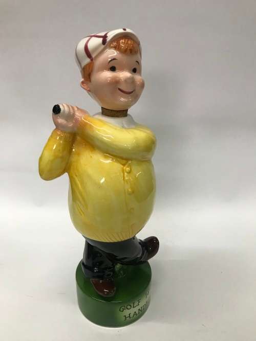 Vintage Golfer Decanter Made in Japan