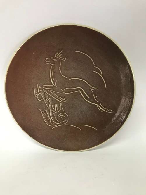 Drostdy Ware `Springbok` Plate