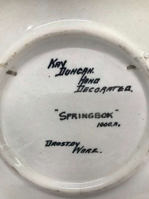 Drostdy Ware `Springbok` Plate
