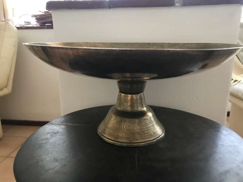 Large Brass Fruit Stand
