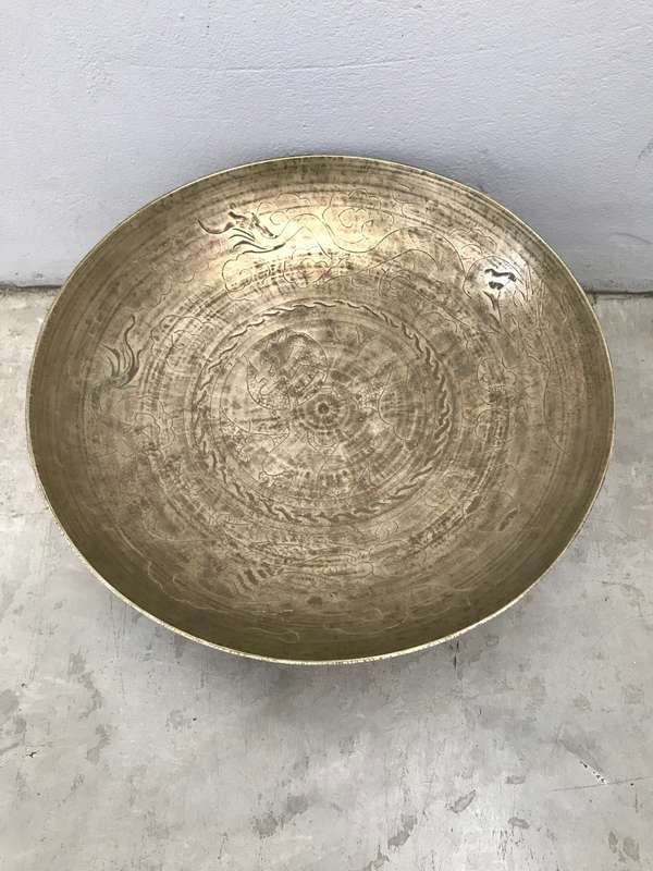 Large Brass Fruit Stand