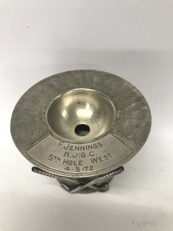 Vintage Golfing Hole In One Trophy