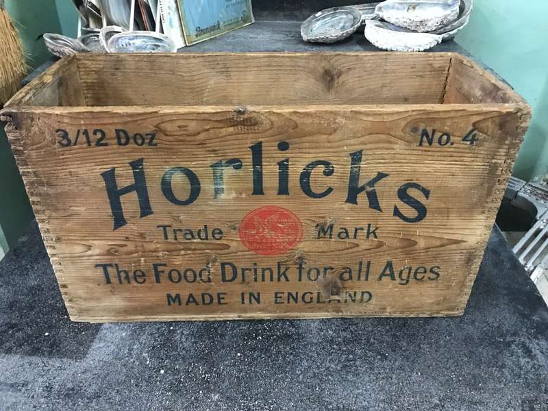 Rare Vintage Horlick`s Wooden Box