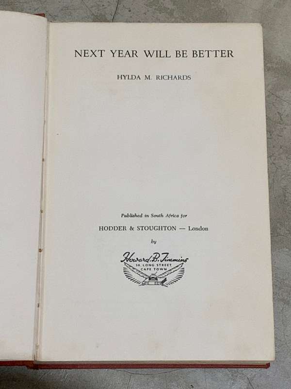Next Year Will Be Better by Hylda M. Richards