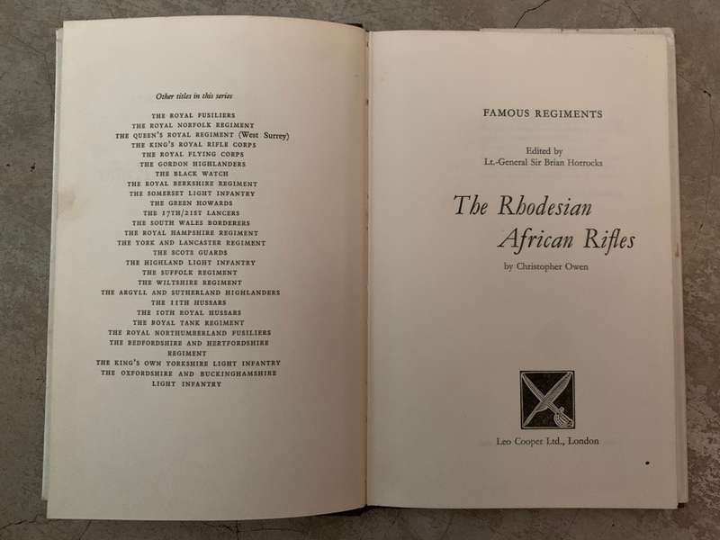 The Rhodesian African Rifles by Christopher Owen