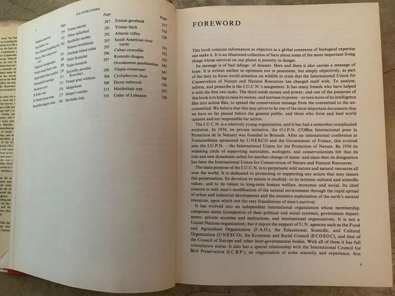 The Red Book: Wildlife in Danger