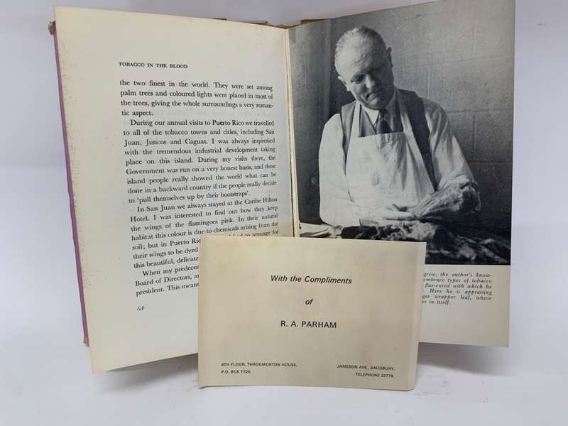 Tobacco in the Blood An autobiography by R.A.Parham
