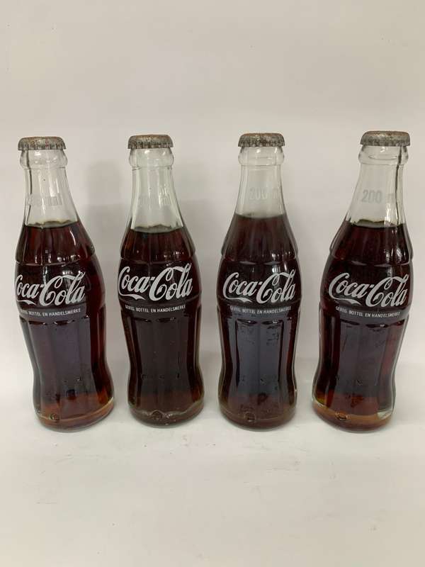 Vintage Coca-Cola 200ml Glass Bottles Full Never Opened