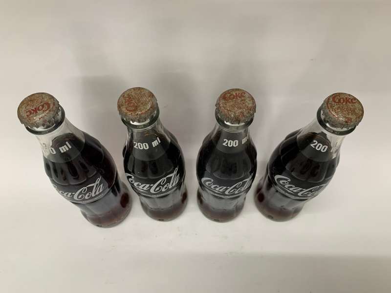 Vintage Coca-Cola 200ml Glass Bottles Full Never Opened