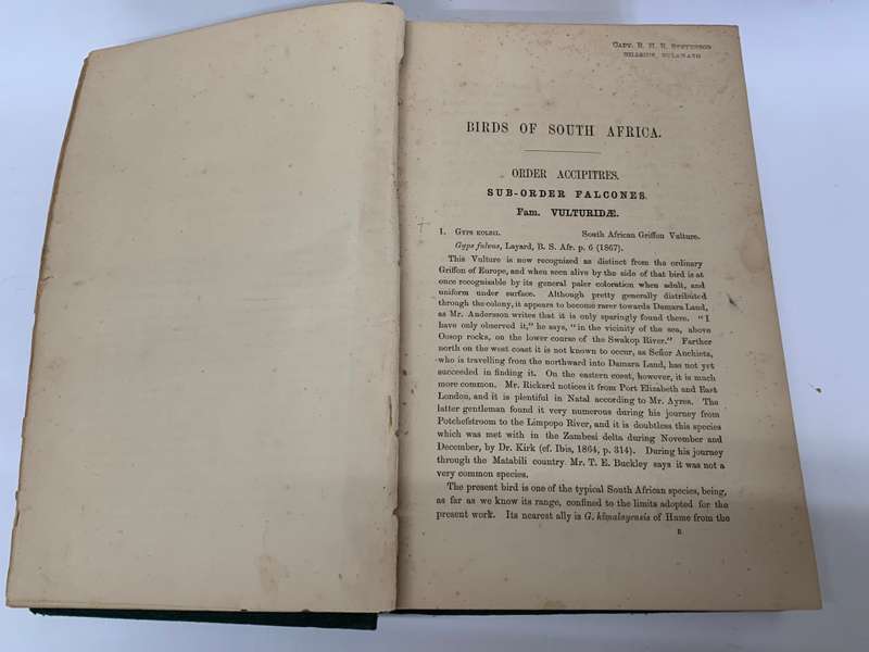The Birds of South Africa by Edgar Leopold LAYARD
