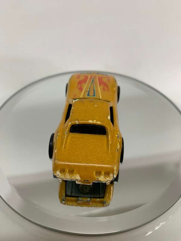 1975 Hot Wheels Corvette Yellow Orange Metal Flake Hot Rod Flames Malaysia