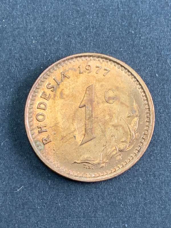 Rhodesia 1977 1 Cents 3KG Bag