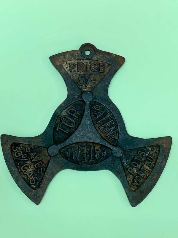 Antique Cast Iron The Meta Beta Gas Stove Hob Sit on Plate