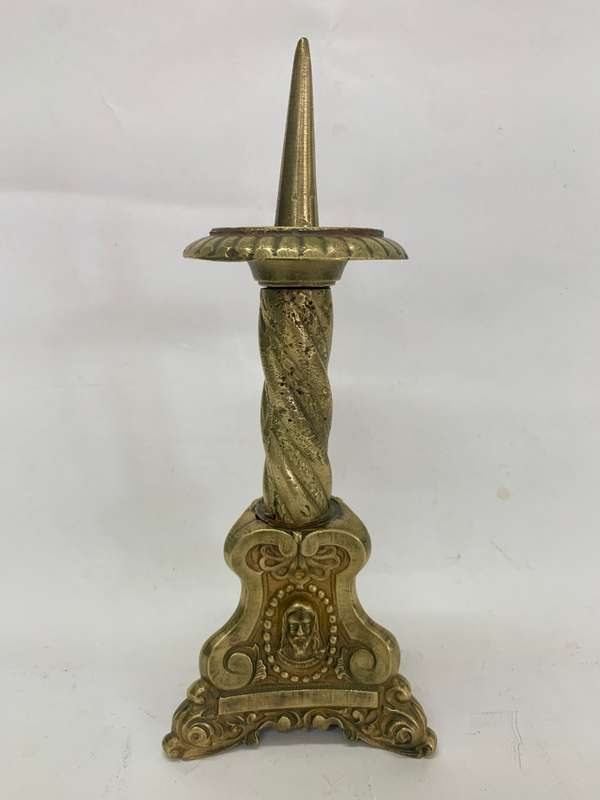 Antique Catholic Church Candlestick