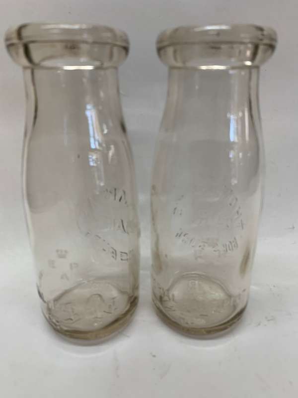Thompsons Dairy Boksburg Half Pint Milk Bottles