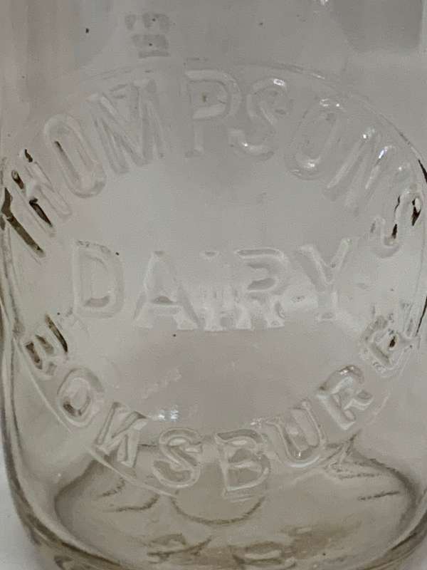 Thompsons Dairy Boksburg Half Pint Milk Bottles